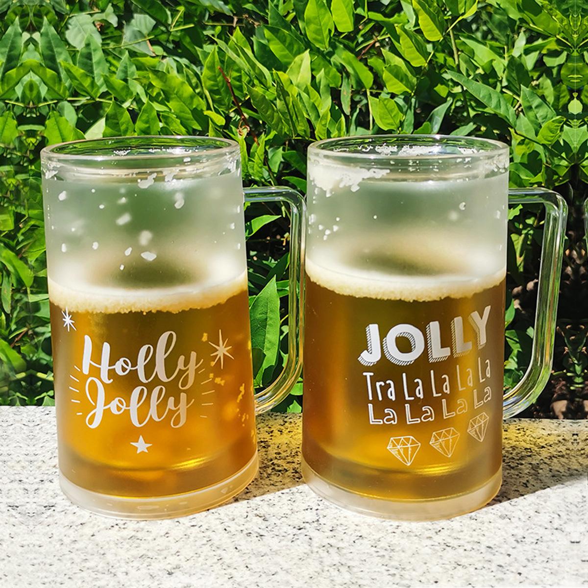 Double Wall Ice Gel Beer Mug